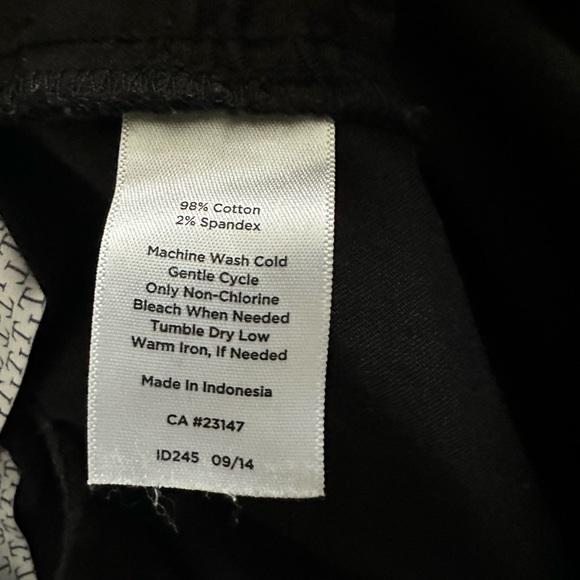 TALBOTS Women's The Perfect Crop Curvy Solid Black Casual Pants, Size 12 - Picture 5 of 7